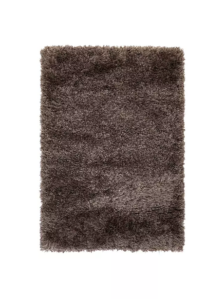 John Lewis & Partners Rhapsody Shaggy Rug L230 x W160cm - Steel - Kazoop 