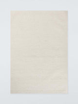 John Lewis Boucle 100% Wool Rectangular Hand Tufted Rug L180 x W120cm Ivory