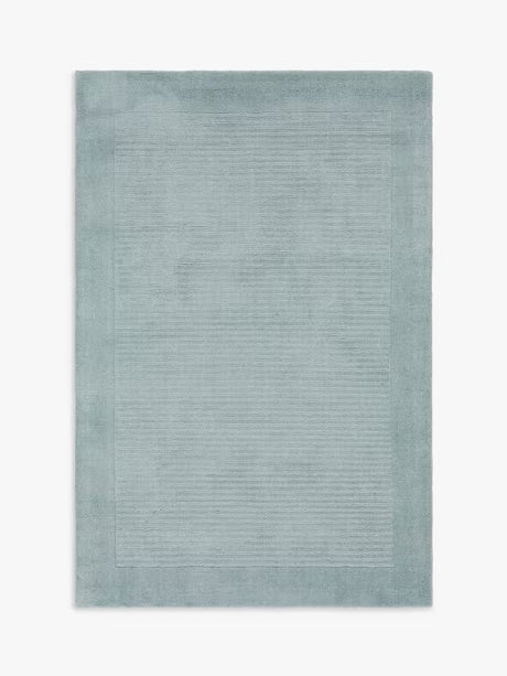 John Lewis Border Rectangular Hand Loomed Wool Rug L230 x W160cm - Blue