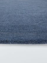 John Lewis ANYDAY Hand Loomed Border Wool Rug - Bluestone L170 x W110cm