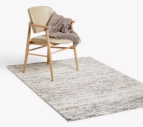 John Lewis Scandi Sketch Stripe Wool Blend Rug L150 x W90cm - Natural - Kazoop 