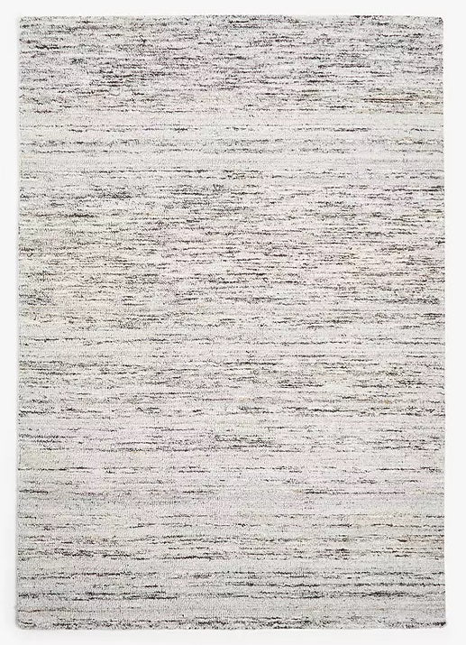 John Lewis Scandi Sketch Stripe Wool Blend Rug L150 x W90cm - Natural - Kazoop 