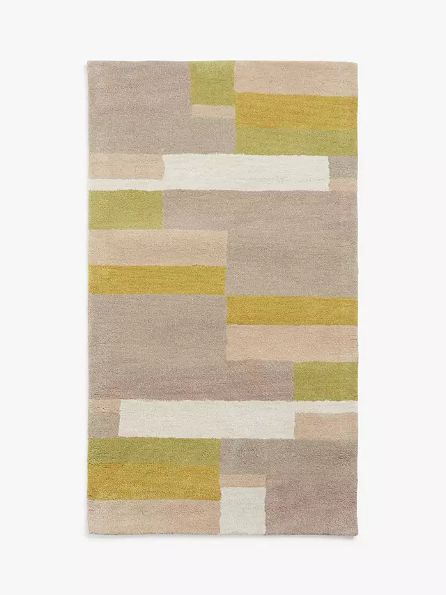 John Lewis & Partners Grid Rug L230 x W160cm - Fennel - Kazoop 