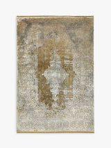 Gooch Luxury Distressed Medallion Traditional Rug L180 x W120cm - Bronze - Kazoop 