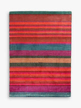 Margo Selby Bridge Stripe Rectangular Wool Pile Rug L180 x W120cm - Multi