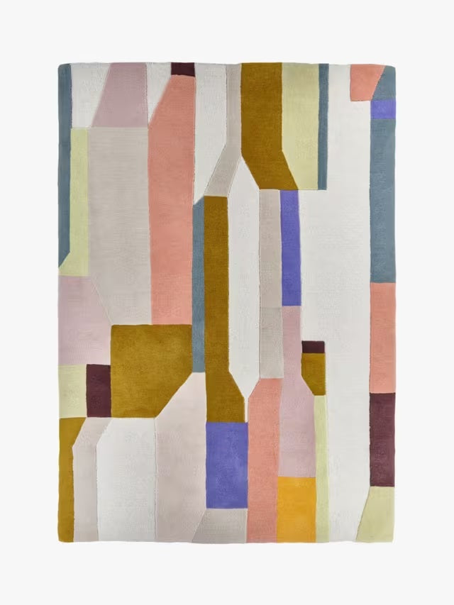 MADE Alonzo Rectangular Durable Wool Rug L170 x W120cm - Multicoloured