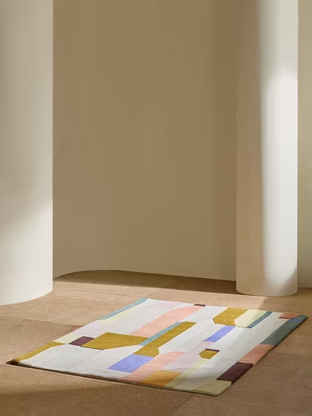 MADE Alonzo Rectangular Durable Wool Rug L170 x W120cm - Multicoloured
