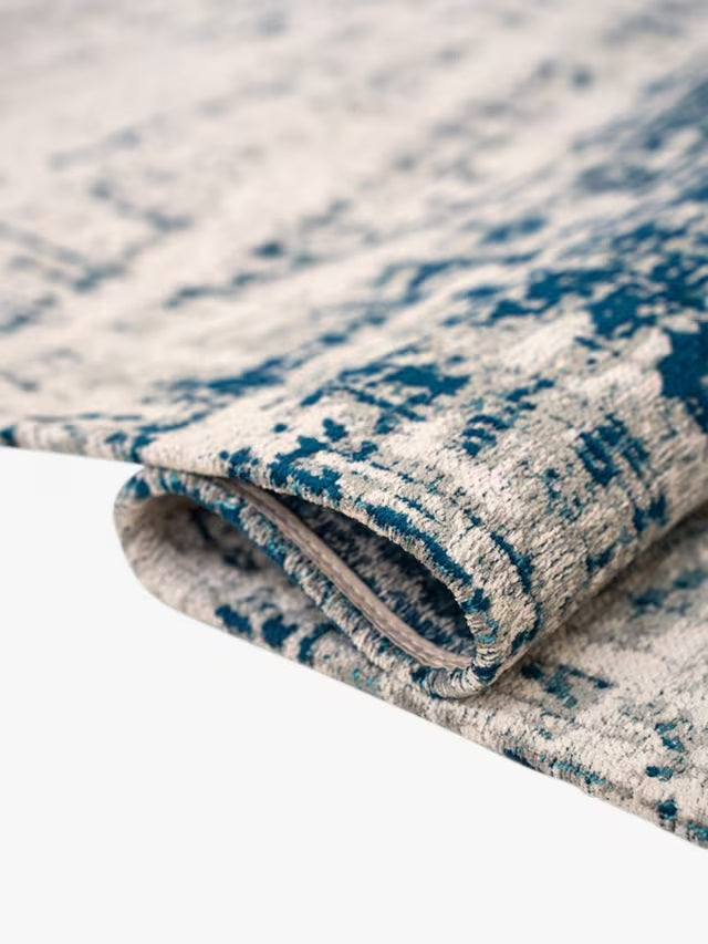 Louis De Poortere Mad Men Griff Collection Rug L180 x W120cm - Bronx Azurite