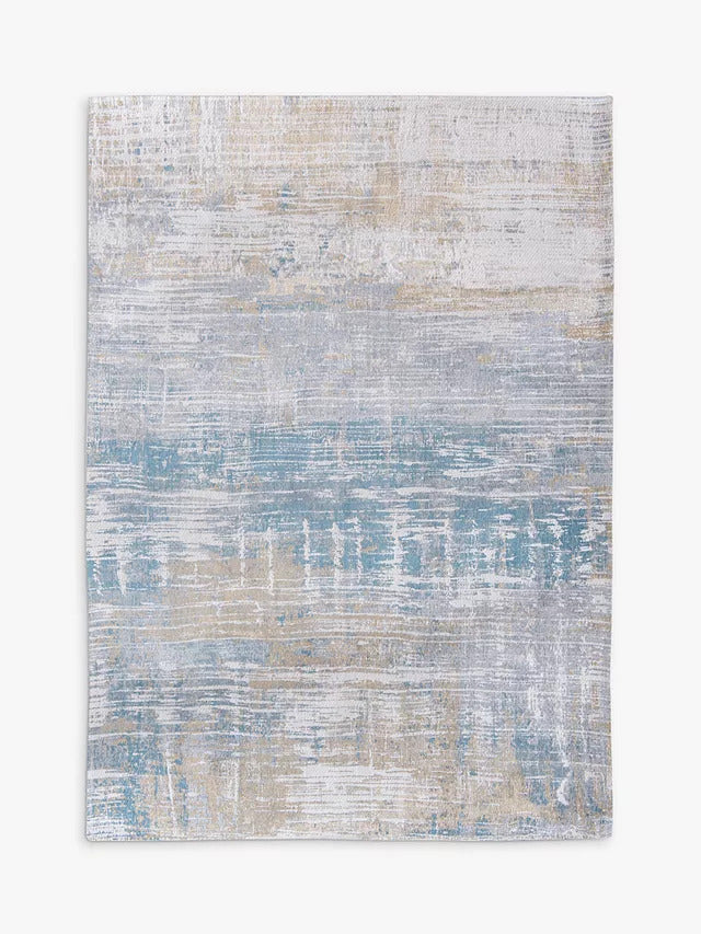 Louis De Poortere Streaks Abstract Rug L240 x W170 cm - Blue/Multi - Kazoop 