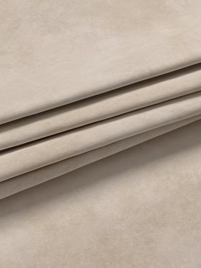 John Lewis Velvet Pair Lined Plain Eyelet Curtains W228 x Drop 274cm - Putty