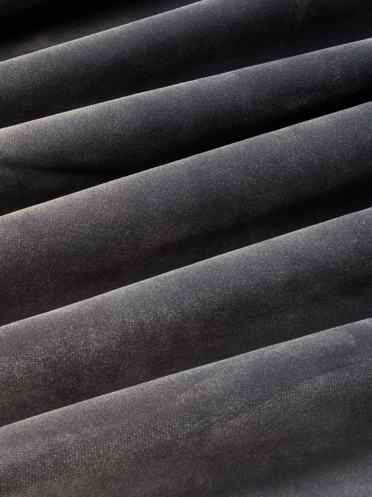 John Lewis Velvet Pair Lined Pencil Pleat Curtains Steel W167 x Drop 182cm