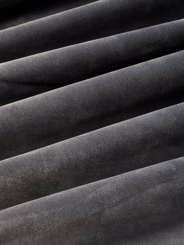 John Lewis Velvet Pair Lined Pencil Pleat Curtains W228 x Drop 137cm - Steel