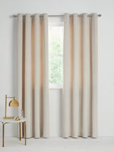 John Lewis Velvet Pair Lined Eyelet Curtains W228 x Drop 228cm - Champagne