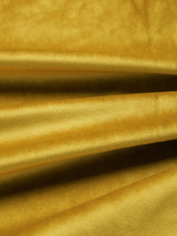Velvet Pair Polyester Lined Pencil Pleat Curtains Gold - W228 x Drop 137cm