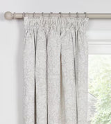 Morris & Co. Strawberry Thief Lined Pencil Pleat Curtains 167x182cm Natural