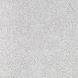 Morris & Co. Strawberry Thief Lined Pencil Pleat Curtains 167x182cm Natural