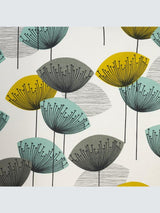 Sanderson Dandelion Clocks Pair Lined Eyelet Curtains W167 x D182cm - Aqua