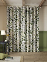 Sanderson Sycamore & Oak Pair Lined Eyelet Curtains W167 x D228cm - Kale