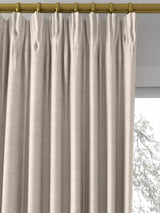 John Lewis Cotton Slub Lined Pencil Pleat Curtains W167 x Drop 274cm - Putty