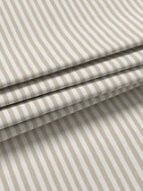 John Lewis Conwy Stripe Weave Lined Hidden Tab Top Curtains 167x182cm Putty - Kazoop 