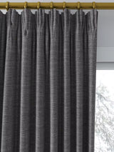 John Lewis Textured Blackout Pencil Pleat Curtains W167 x D228cm - Steel
