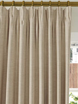 John Lewis Textured Weave Pair Blackout Curtains W228 x Drop 274cm - Natural - Kazoop 