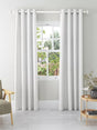 John Lewis Thermal Lined Pair Eyelet Curtains W228 x Drop 182cm - White - Kazoop 