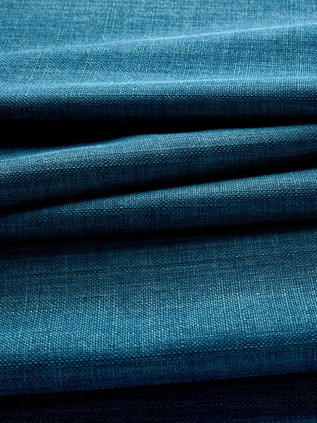 John Lewis Textured Blackout/Thermal Lined Eyelet Curtains 228x228cm - Teal - Kazoop 