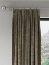 John Lewis Textured Blackout Pencil Pleat Curtains W228 x D274cm  Pale Mole
