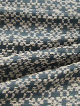 John Lewis Rona Weave Pair Lined Eyelet Curtains W167 x D228cm - Loch Blue