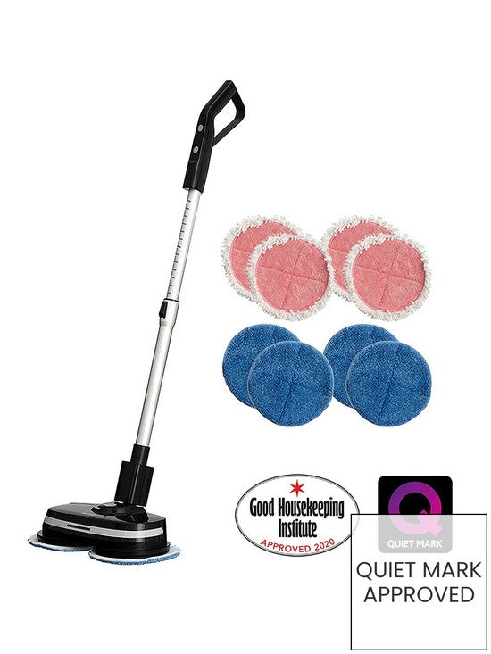 AirCraft PowerGlide Cordless Hard Floor Cleaner with Extra Pads - Black