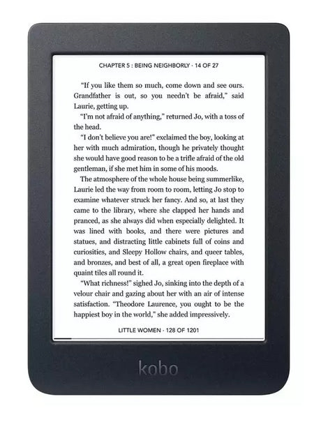 Kobo Nia 8GB Wi-Fi 6'' Illuminated Touch Screen E-Reader - Black - Kazoop 