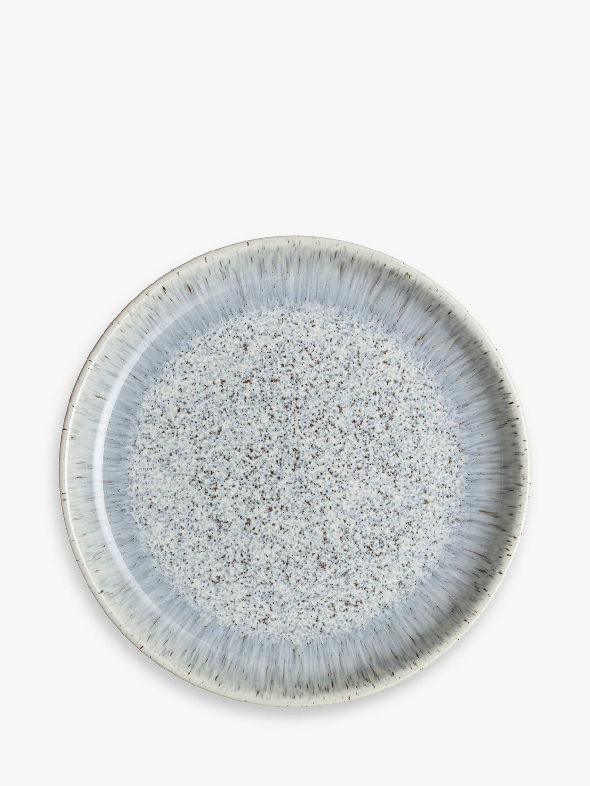 Denby Halo Speckle Stoneware Coupe Dinnerware Set 12 Pieces 4 Settings Grey