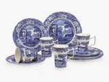 Spode Blue Italian Microwave Safe Dinnerware 12 Piece Set - Blue/White