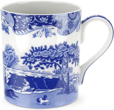 Spode Blue Italian Microwave Safe Dinnerware 12 Piece Set - Blue/White