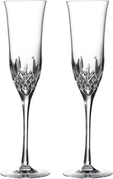 Waterford Crystal Lismore Essence Cut Glass Champagne Flutes Set of 2  230ml