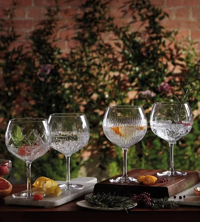 Waterford 550ml Crystal Gin Journeys Aras Balloon Glasses Set of 2 - Clear