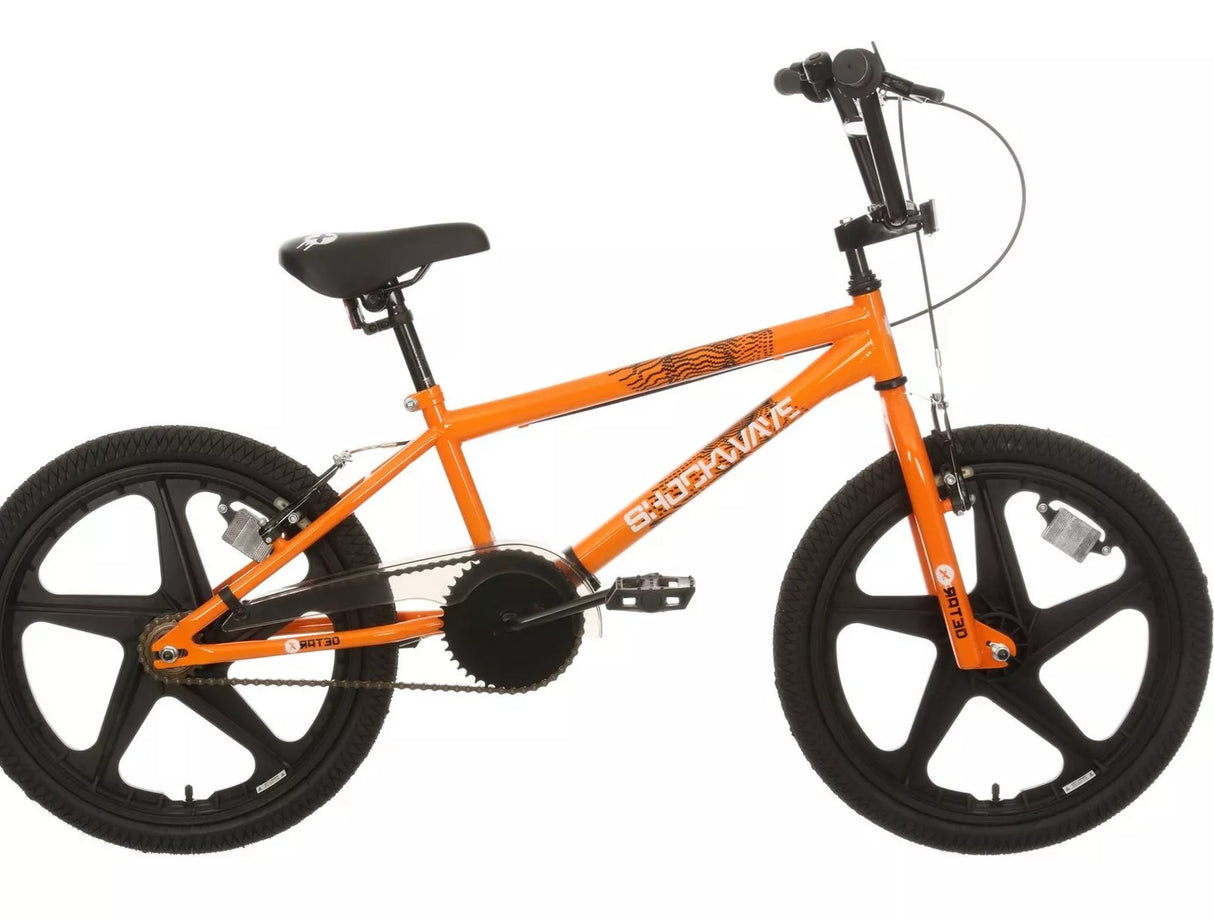 X-Rated Shockwave 20" Wheel Kids 6-11 Years 117-135cm BMX Bike - Orange