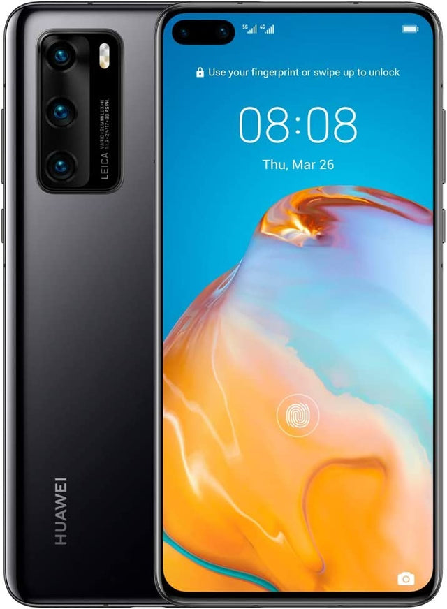 Huawei P40 6.1'' 5G Android Smartphone 128GB Unlocked Dual-Sim - Black - Kazoop 