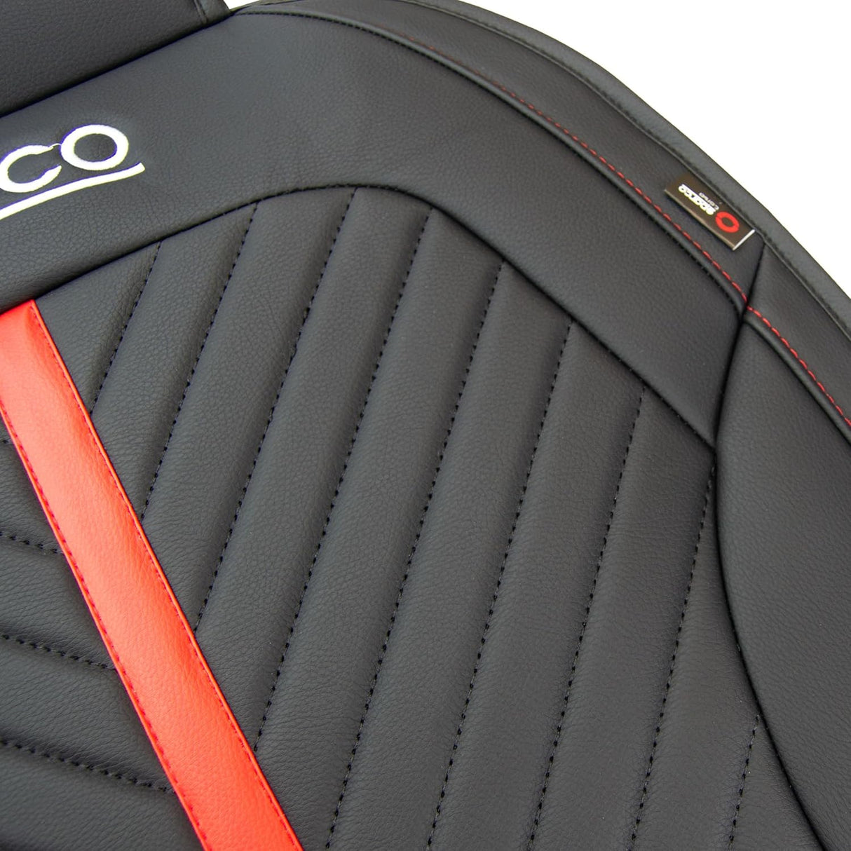 Sparco SPC0910RD 5mm Foam PVC Universal Car Seat Cushion 1PC - Red/Black