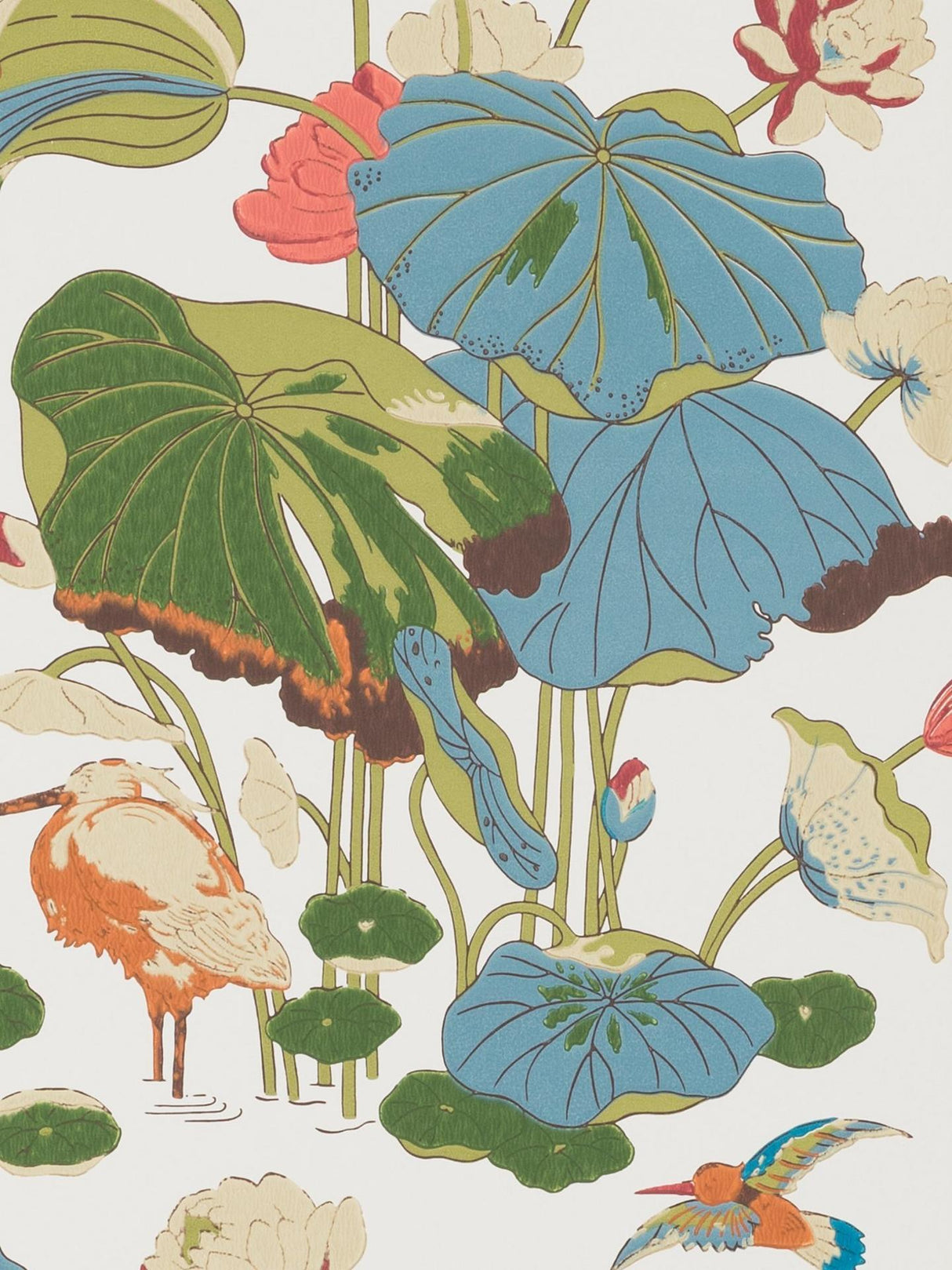 GP & J Baker Nympheus Leaves & Trees BW45083.1.0 Wallpaper - L10m x W52cm