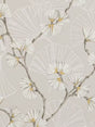 Jane Churchill Floral J183W-01 Snow Flower Wallpaper L10m x W52cm - Natural - Kazoop 