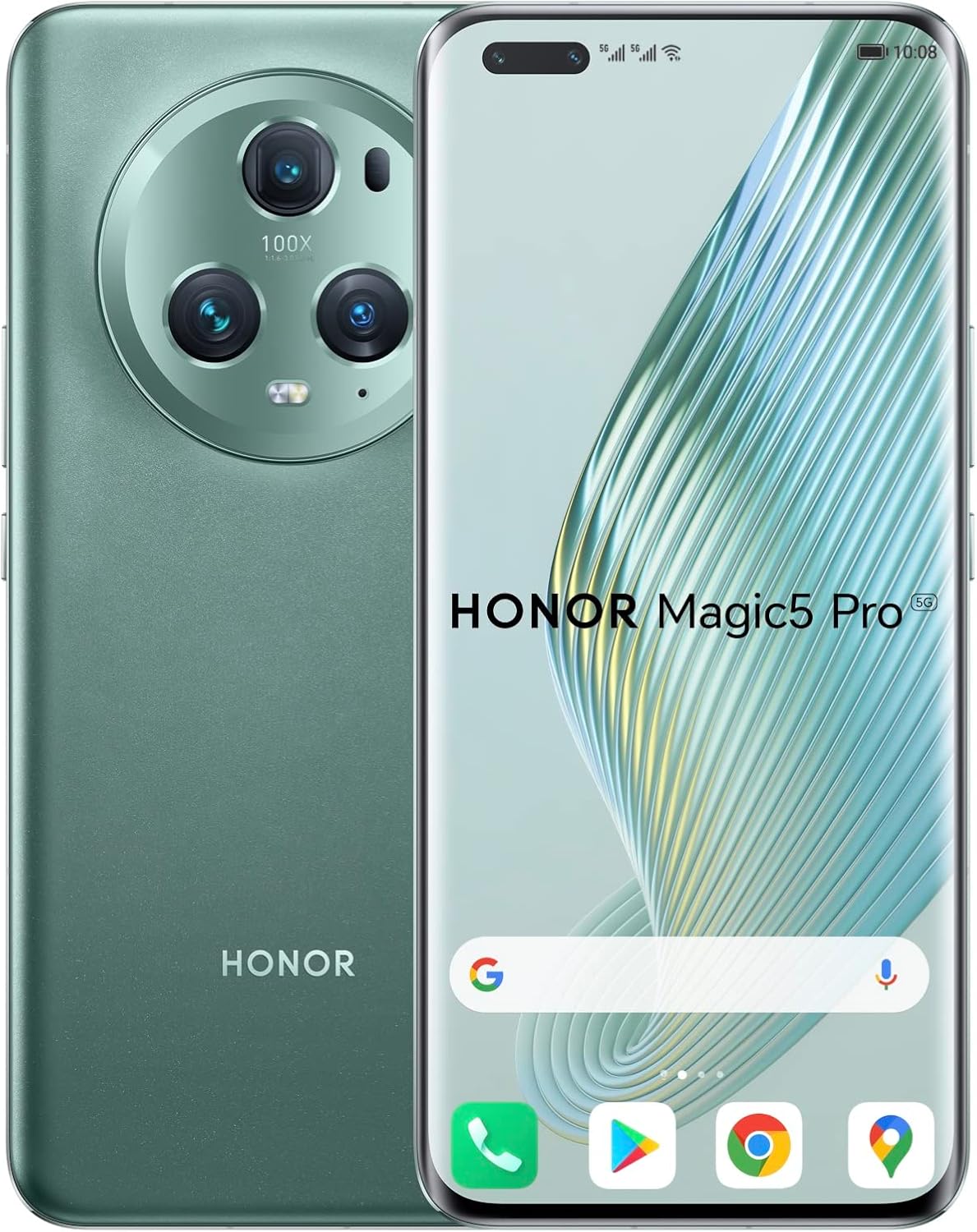 Honor Magic5 Pro 5G 6.8'' Smartphone 512GB Unlocked Dual-SIM - Meadow Green - Kazoop 