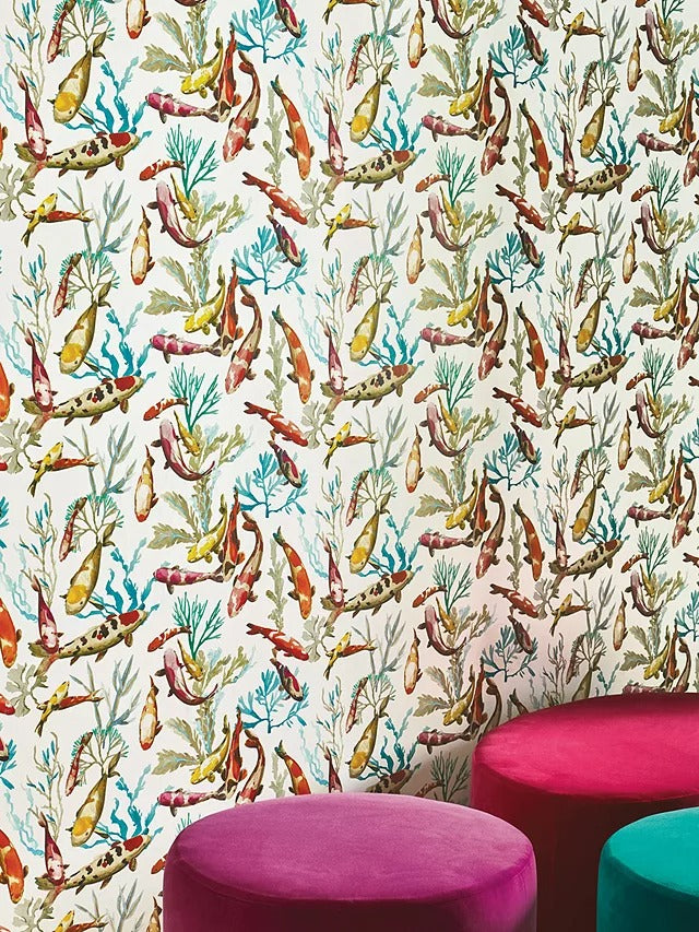 Manuel Canovas Salina Fish Wallpaper 3097/01 L10m x W68.5cm - Kazoop 