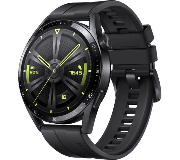 Huawei Watch GT 3 Active 46mm GPS Smartwatch with Heart Rate Monitor - Black - Kazoop 