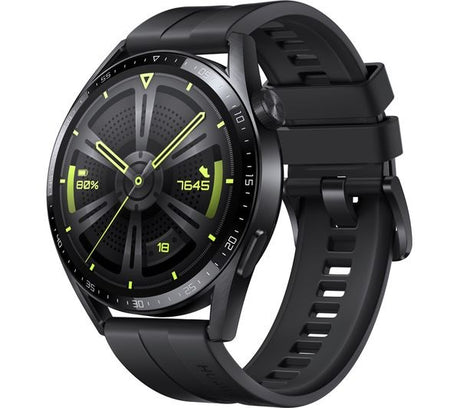 Huawei Watch GT 3 Active 46mm GPS Smartwatch with Heart Rate Monitor - Black - Kazoop 