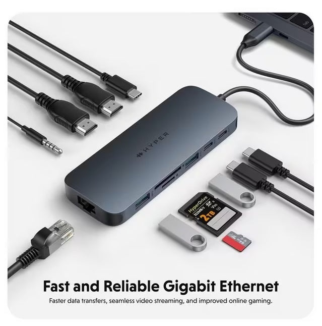 Targus HD4006GL HyperDrive Next 11 Port USB-C Hub 140W Docking Station