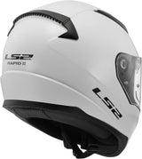 LS2 FF353 Rapid II UV-Resistant Visor Breathable Helmet - Large - White