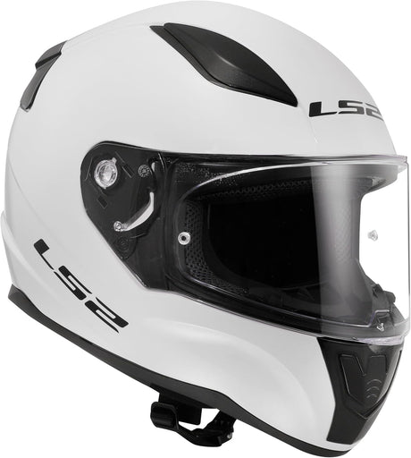 LS2 Rapid II Protective Full Face Motorcycle Helmet - Gloss White - XL