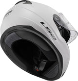 LS2 Rapid II Protective Full Face Motorcycle Helmet - Gloss White - XL
